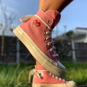 CDG x Converse Chuck 70 Heart High Top - W size 8